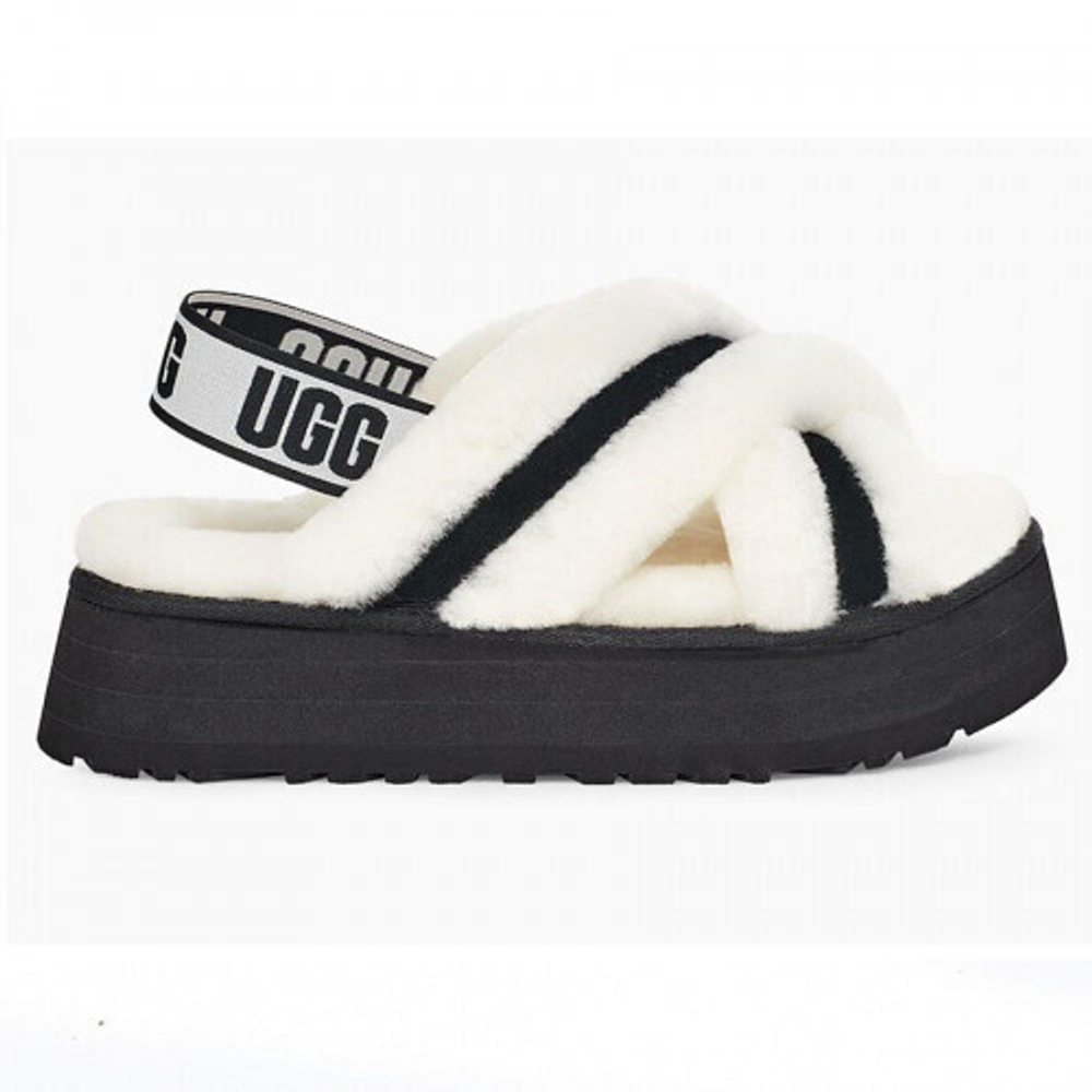 Тапочки Ugg disco color clide white