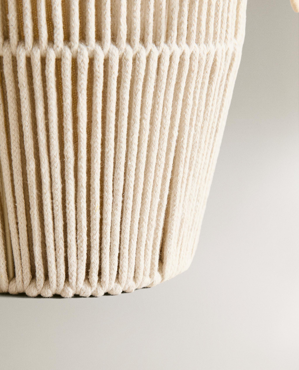 Zara Home Корзина из нержавеющей стали, цвет бежевый, 31 см