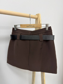 Юбка-шорты женские арт. 1017 цвет "шоколадный"