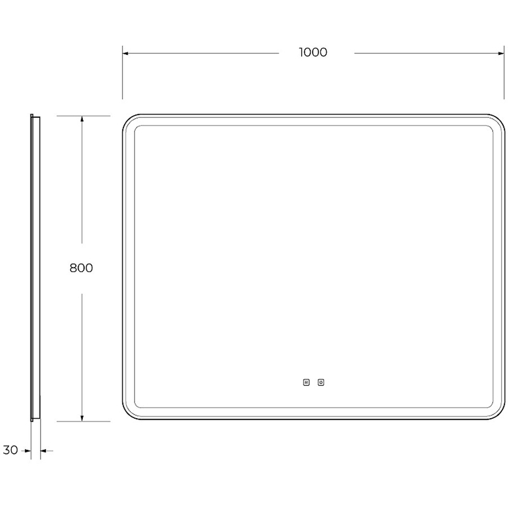 Зеркало BelBagno Marino 100 SPC-MAR-1000-800-LED-TCH-SND с подсветкой с голосовым управлением и подогревом
