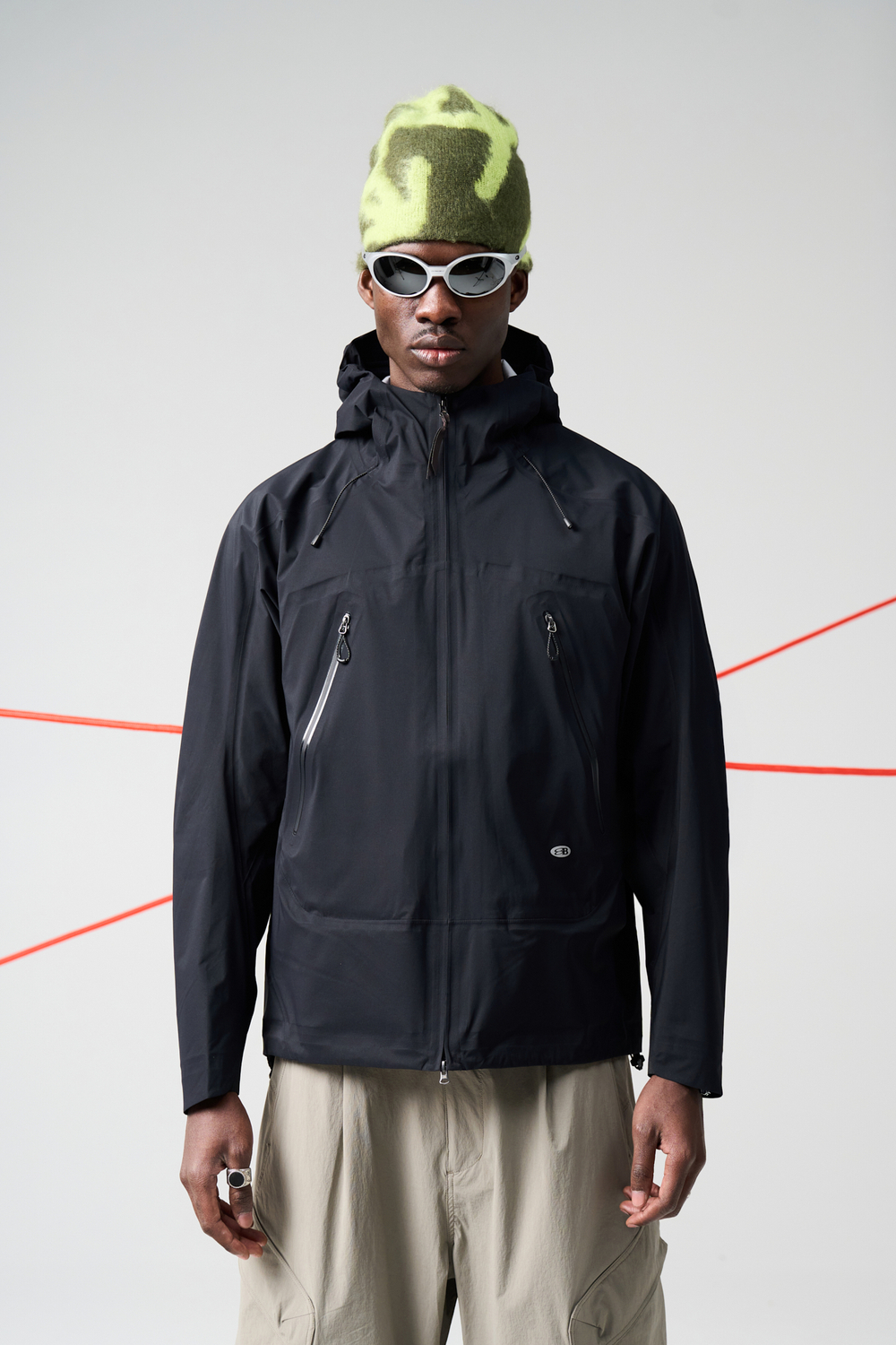 Куртка Nothomme Blue Monte Jingxing Waterproof Windbreaker "Cool Black"