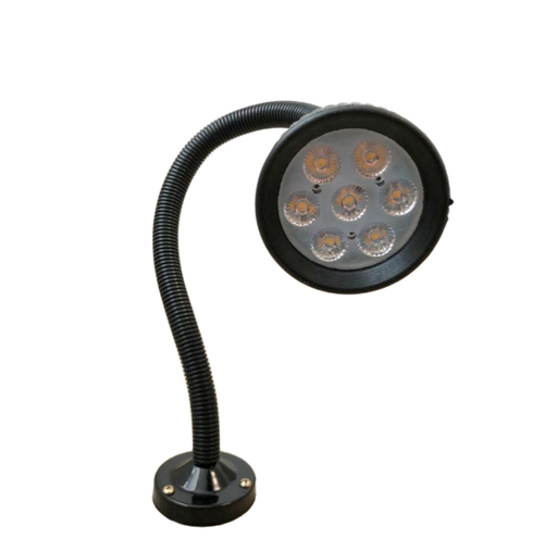 Станочный светодиодный светильник на гибкой ножке с магнитным основанием 220В — LED лампа местного освещения станков с выключателем 7Вт, 700Лм, 5500К, 220В, IP65