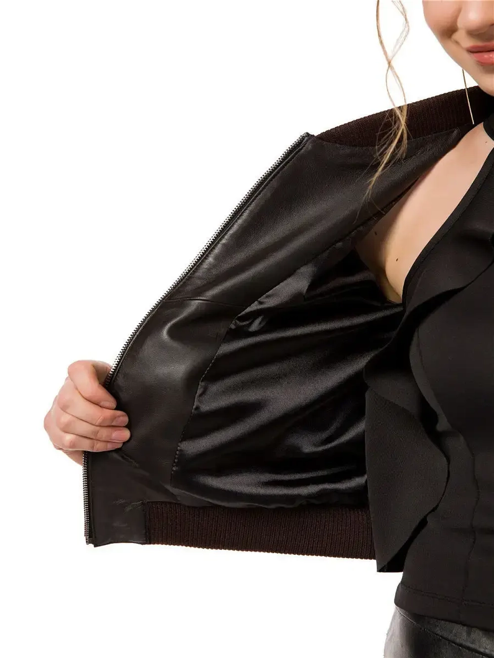 Куртка женская натуральная, бомбер