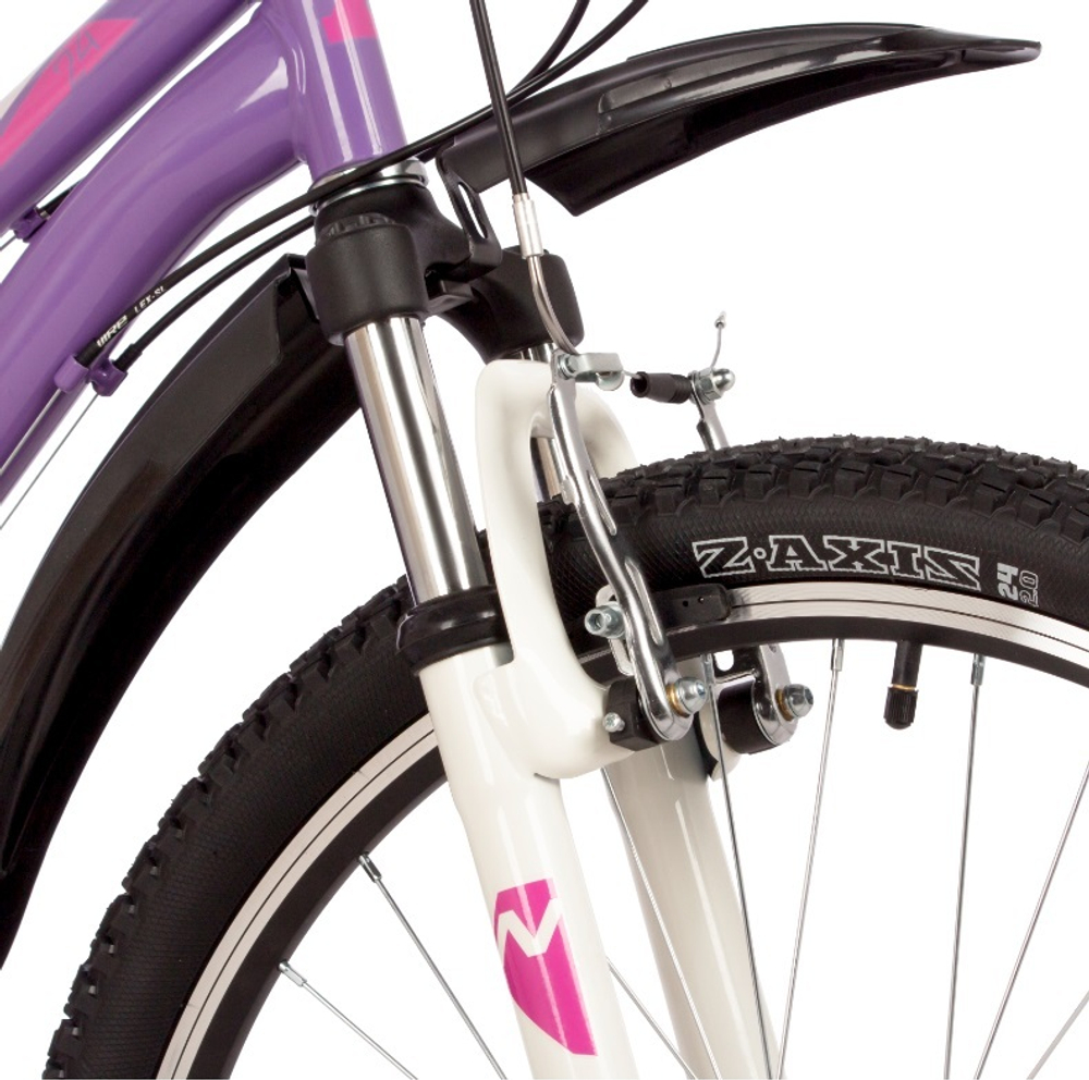 Велосипед NOVATRACK 24" JENNY PRO сталь 12'', фиолетовый, 18 скор.