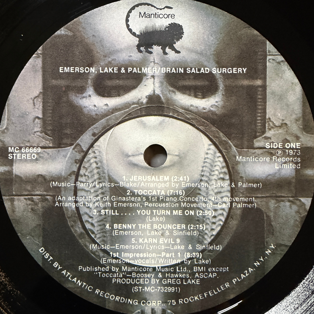 Emerson, Lake & Palmer ‎– Brain Salad Surgery (Англия 1973г.) Т