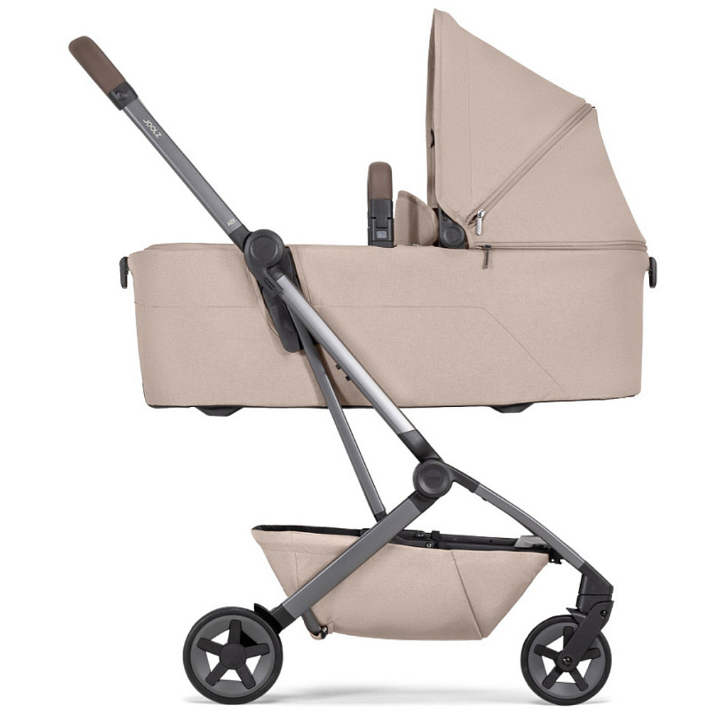 Коляска 2 в 1 Joolz Aer 2 с бампером Sandy Taupe/Mid Brown Carbon
