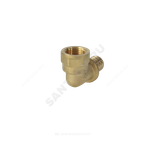 Угольник для PE-X труб аксиальный латунь Дн 20х1/2" ВР РОС