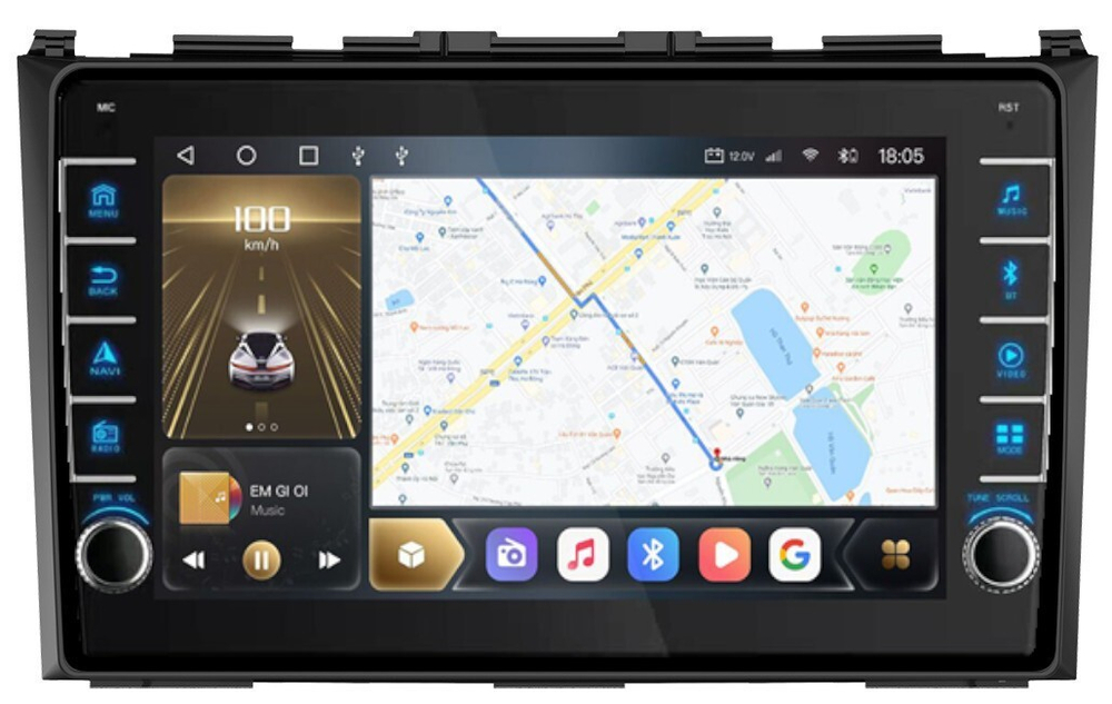 Магнитола для Honda CR-V 2006-2012 - Carmedia OL-9640 (кнопки и крутилки), Android 12, TS10, CarPlay, 4G SIM-слот