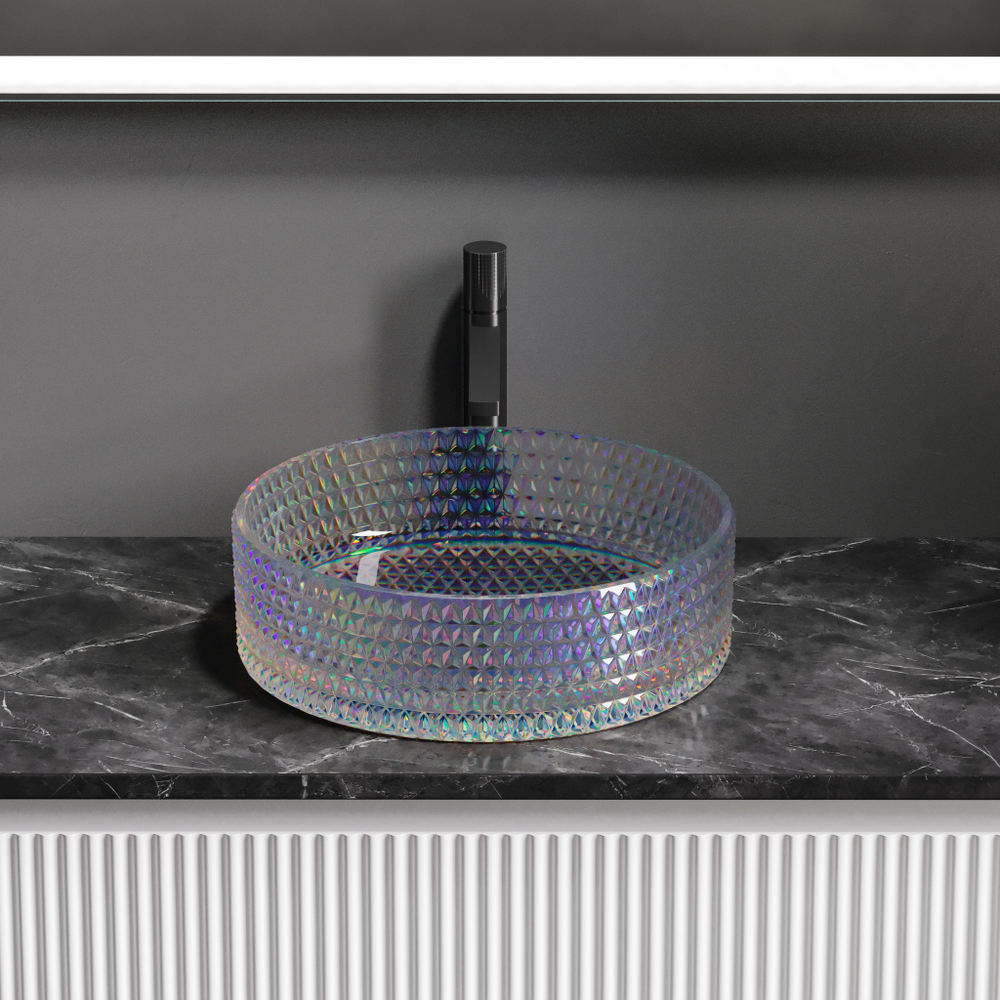 Рукомойник Ceramica Nova Cristal 36 см CN6059 прозрачная