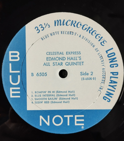 Винтажная виниловая пластинка LP Edmond Hall, The Edmond Hall Celeste Quartet, Edmond Hall All Star Quintet Celestial Express (USA 1969)