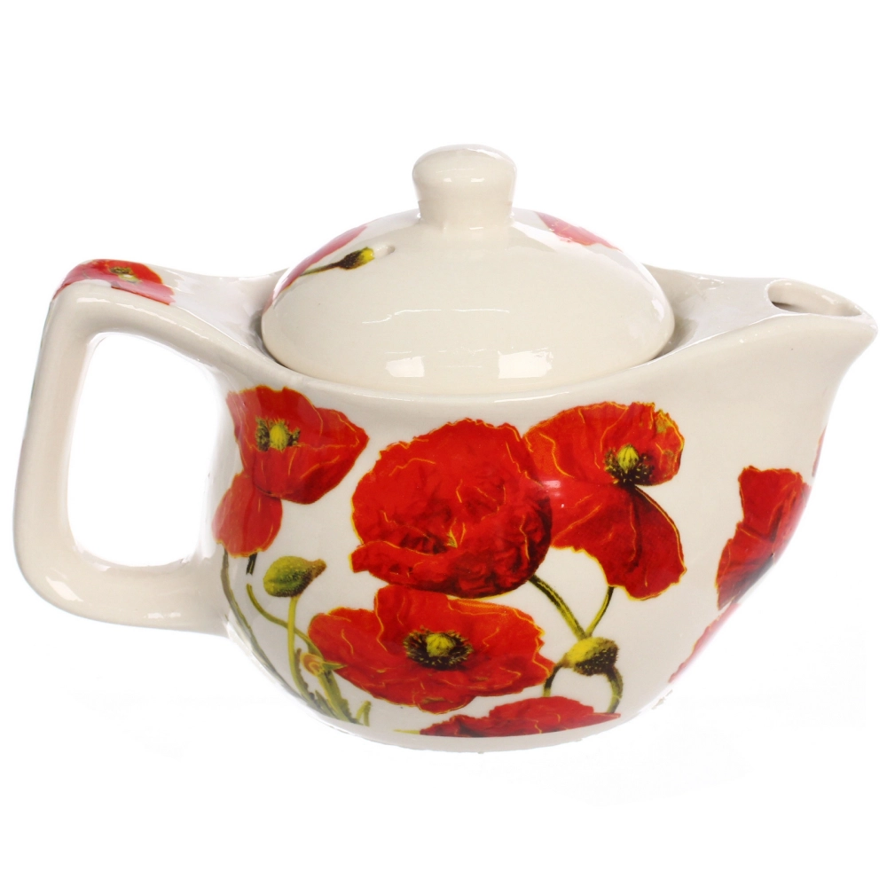 Чайник заварочный керамический 350мл с ситом «Маки»