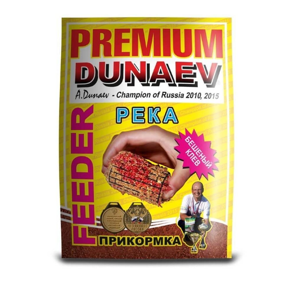 Прикормка &quot;DUNAEV-PREMIUM&quot; 1кг Фидер Река Красная