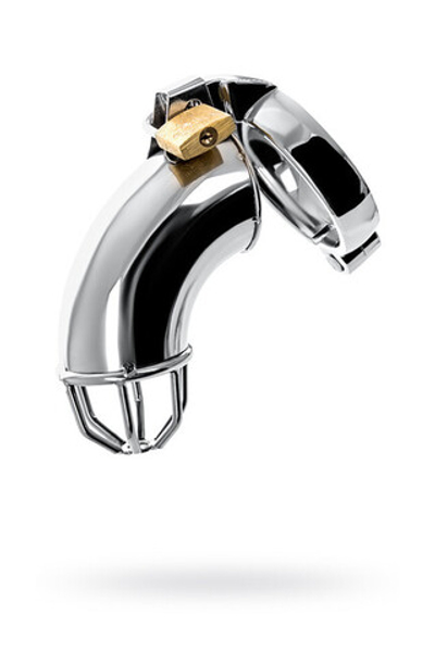 Пояс верности мужской, TOYFA METAL (серебристый) закрытый (Цвет: серебряный)