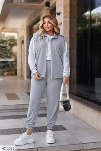 Костюм тройка HZ-3277 Фабрика Моды