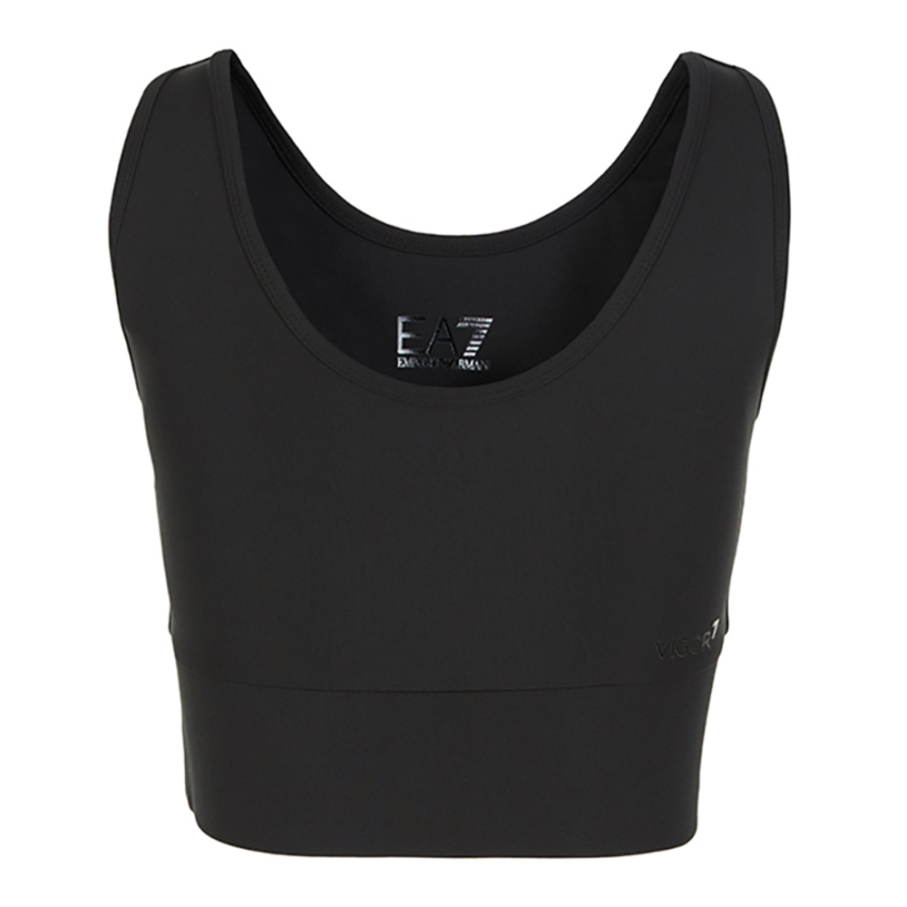 ТОП теннисный EA7 Woman Jersey Sport Bra - черный