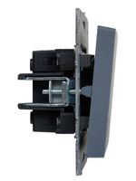 BRITE Выключатель 2-клавишный с индикацией 10А ВС10-2-1-БрМ маренго IEK