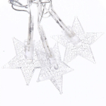 Гирлянда для дома 4,0 м 20 ламп LED с насадками ЗВЕЗДА, прозрач.пров., авторежим.,IP-20 RG/RB (возможность соединения)