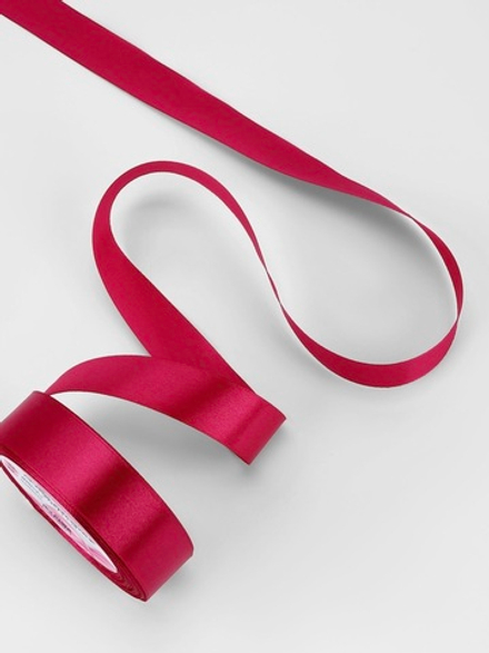 Лента атласная, 25 мм × 23±1 м, ярко-розовая №72