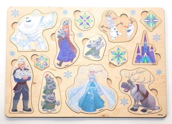 Пазл деревянный "Холодное сердце" (30х21см) Дисней