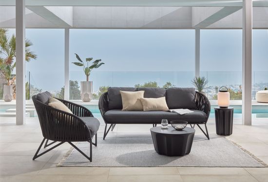 Веревочное кресло Branzie черное La Forma Испания