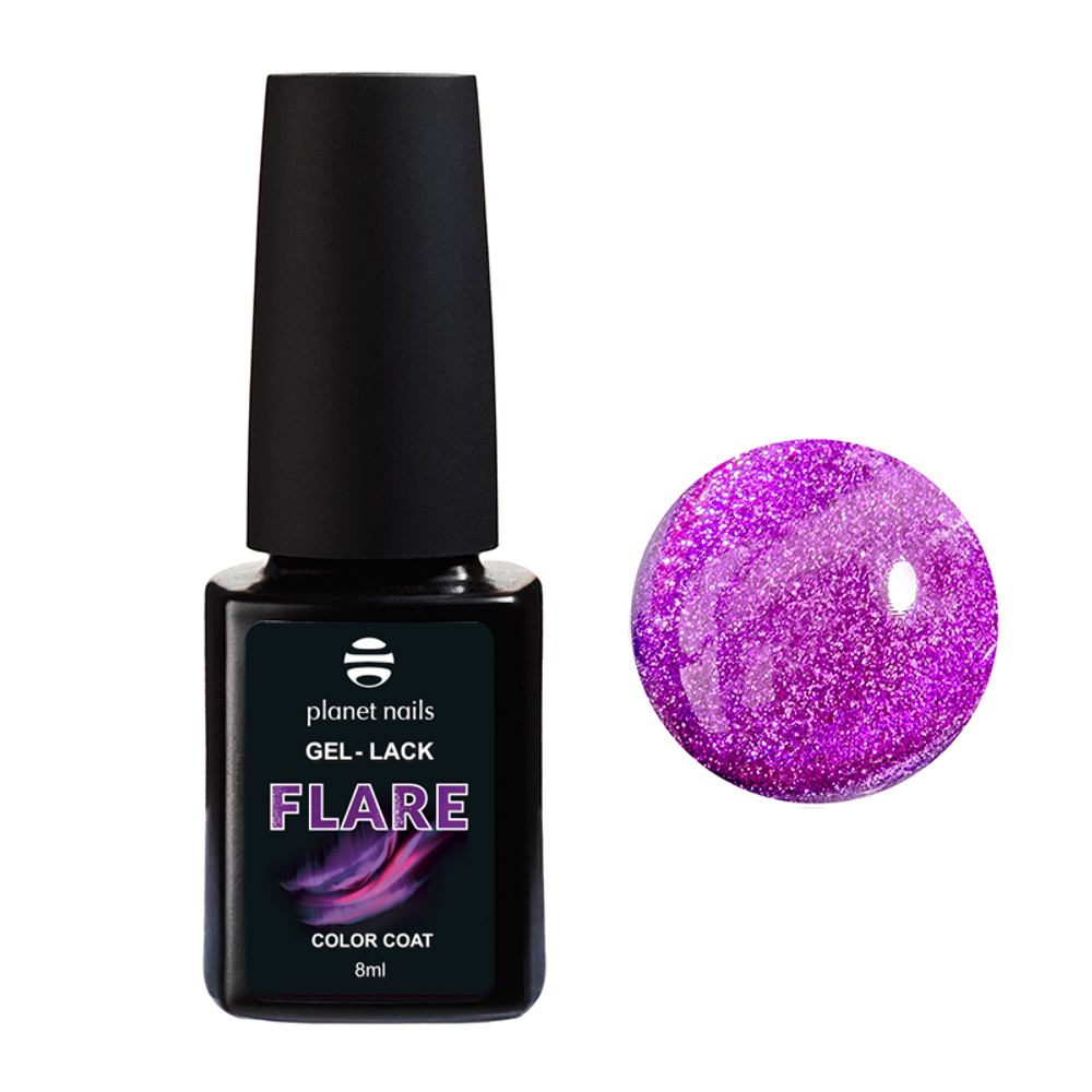 Planet Nails Гель-лак "Flare" 495 Кошачий глаз, 8мл