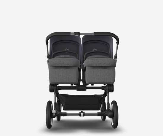 Коляска для двойни 2 в 1 Bugaboo Donkey 5 Twin Stormy blue/Grey melange/Graphite