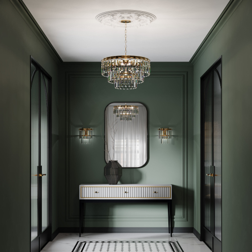 Бра с хрусталем 10130/1 золото