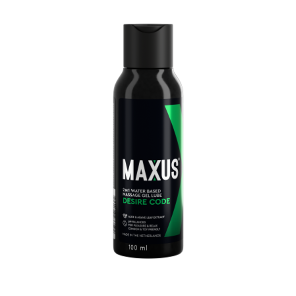 Интимный гель 2в1 на водной основе с алоэ вера MAXUS Desire Code (100 мл)