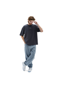 Футболка UNIFORM Heavy minilogo графит/белый