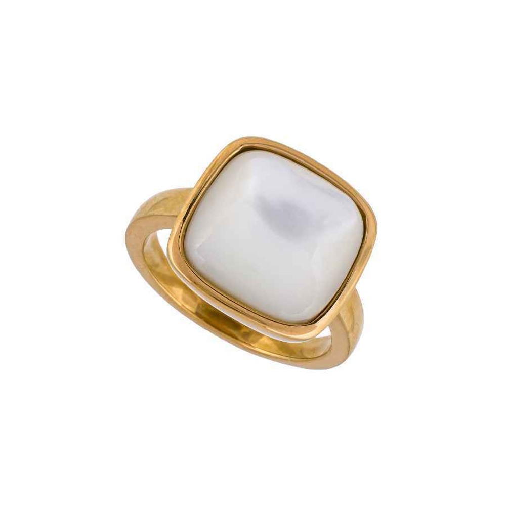 Кольцо Fiore Luna Куб SHELL WHITE KR02914-2/7 BW/G