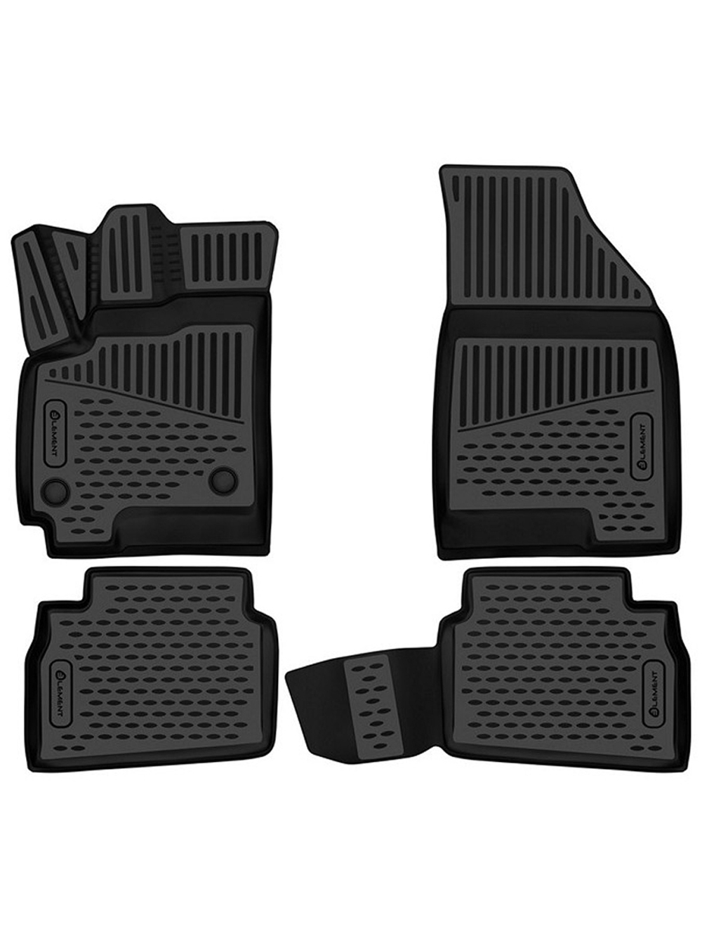 Коврики в салон для CHEVROLET Onix 2023-, седан, 4шт. (полиуретан) ELEMENT3DAN0635210K