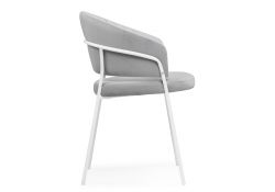 Стул на металлокаркасе Лео серый / белый