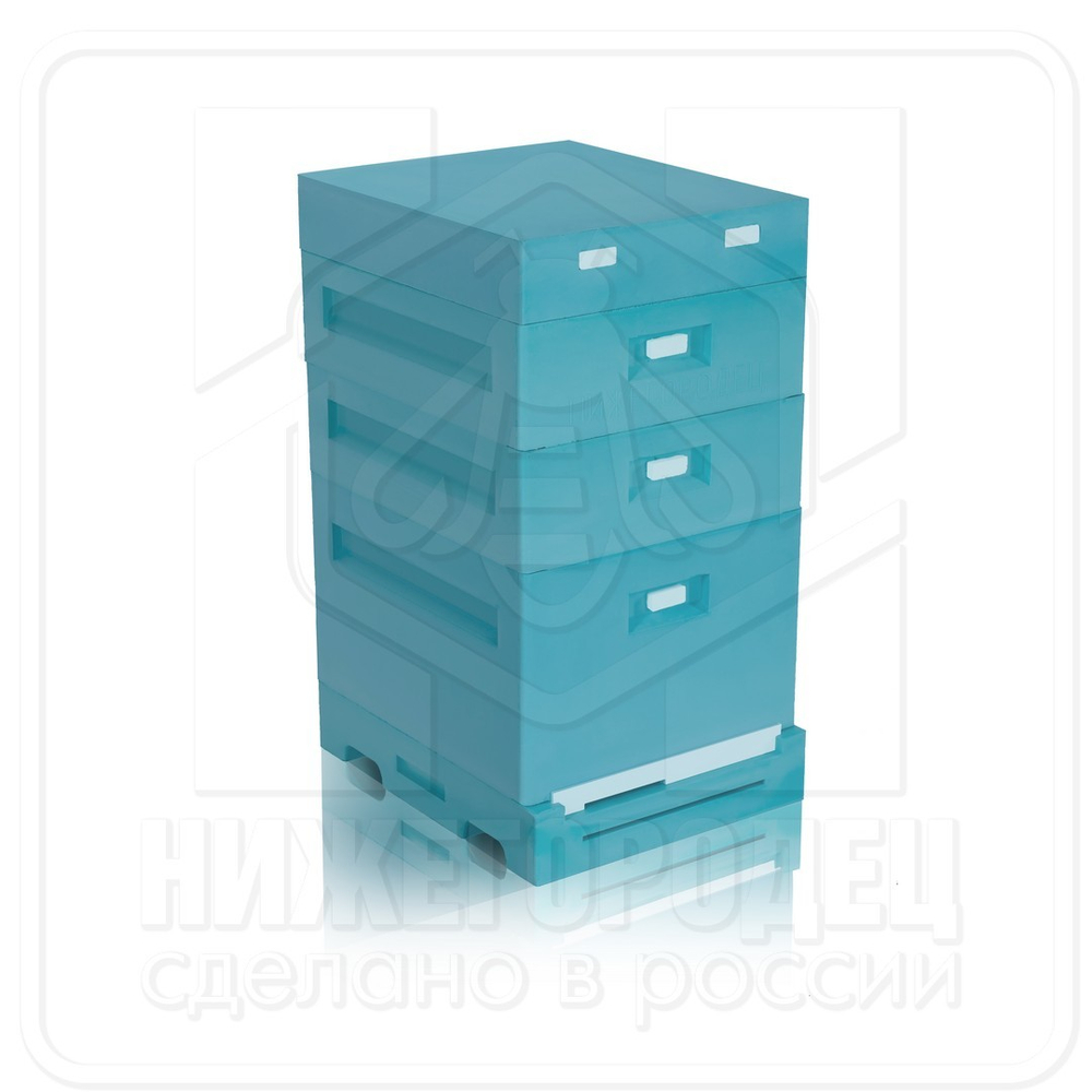 Улей ППУ Нижегородец 10 рамок Комплект 1корпус Дадан + 2 Магазина