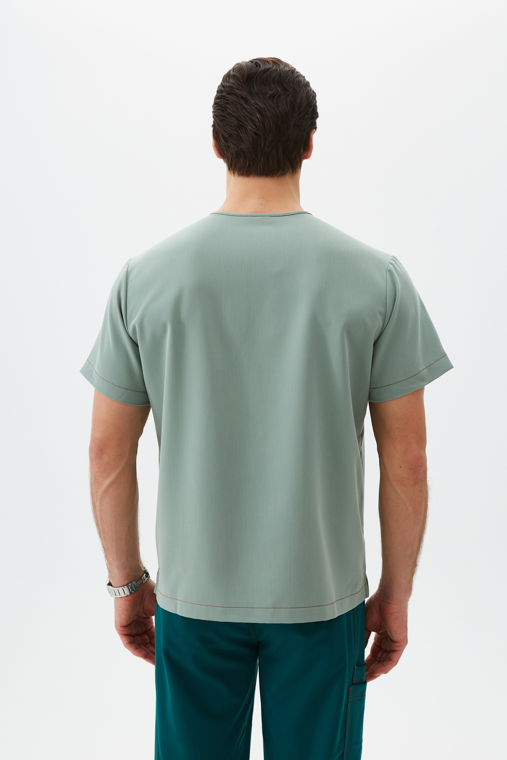 Топ медицинский мужской Гекай, шалфей