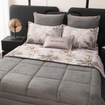 Комплект постельного белья на резинке Сатин Velouria Luxe с Одеялом VLR009