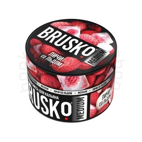 Бестабачная смесь для кальяна BRUSKO, 50 г, Личи со льдом, Medium (M)