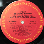 1st National Nothing / If You Sit Real Still And Hold My Hand, You Will Hear Absolutely Nothing (LP)