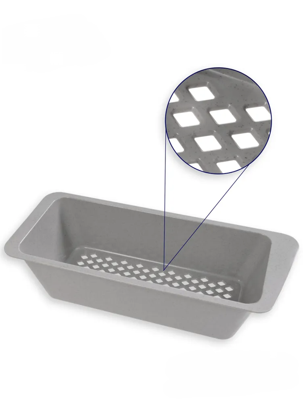 Пластиковая техническая раковина c коландером MAXIMUS GREY PLUS