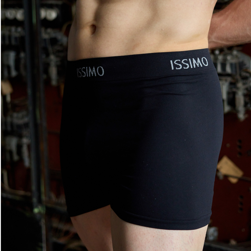 Мужские трусы боксеры черные бесшовные ISSIMO BOXER 211