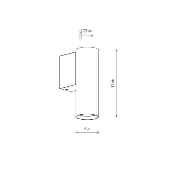 Настенный светильник Nowodvorski Fourty Wall S Brass/Black 10748