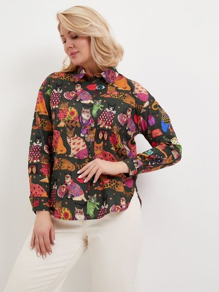 СТИЛЬНЫЕ КОТЫ, отрез 55 см, 100% хлопок Handmade Fabrics 3