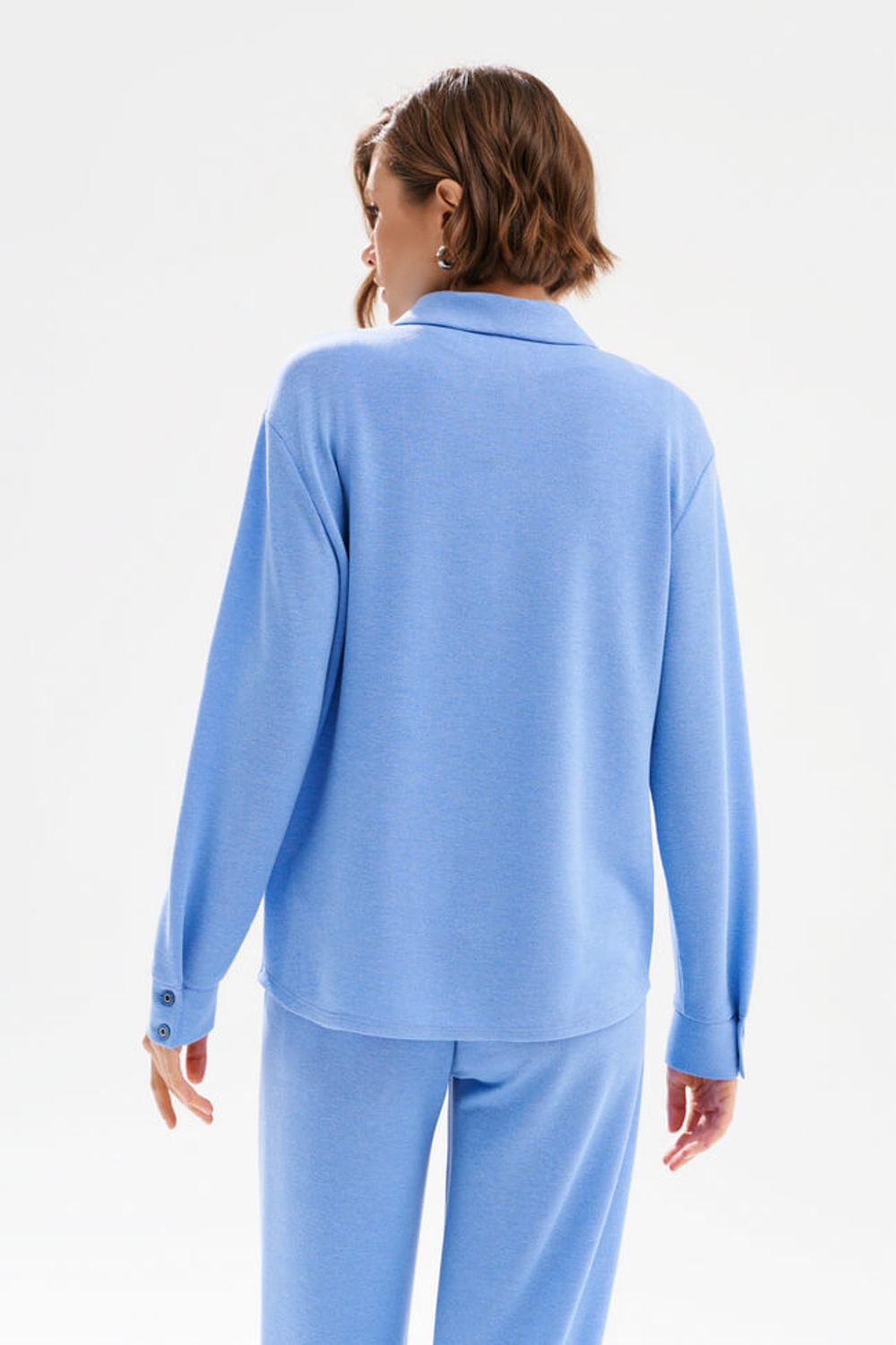 23554 Блузка женская (сине-голубой)