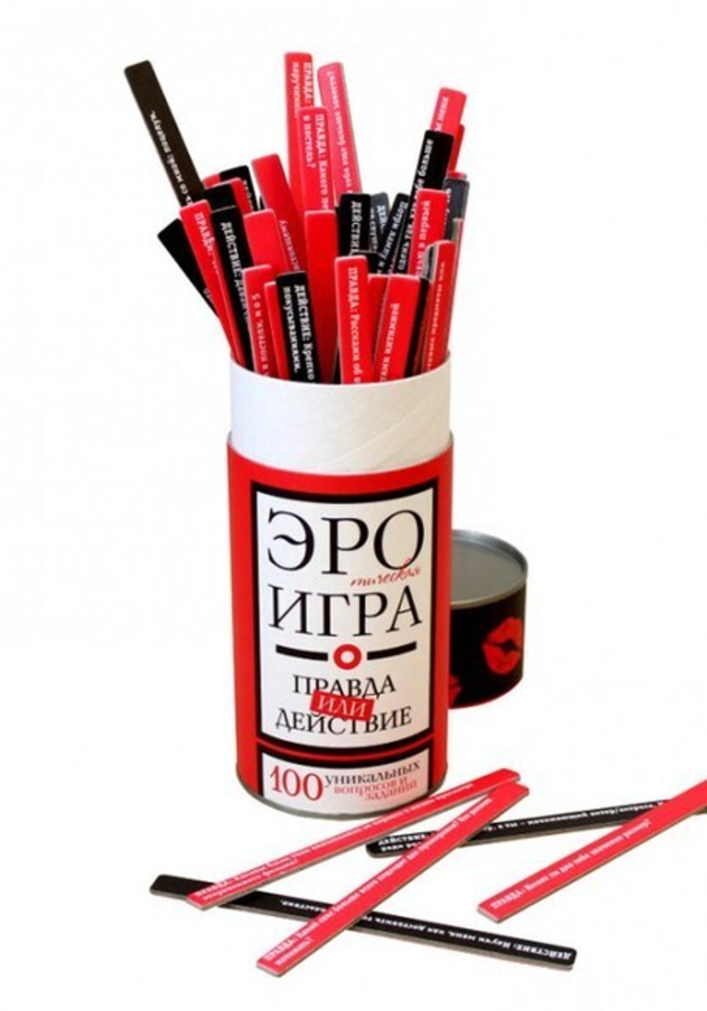 Эротическая игра Правда или действие (Цвет: черный с красным)
