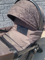 Коляска-трансформер 2в1 V9 Коричневый текстиль