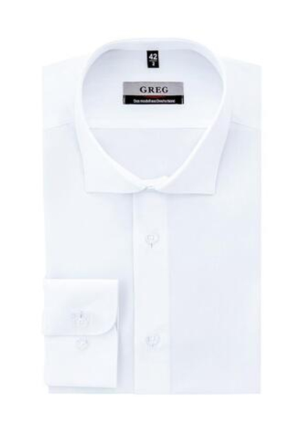 Сорочка GREG Slim fit 100/199/WHITE/ZV "База"