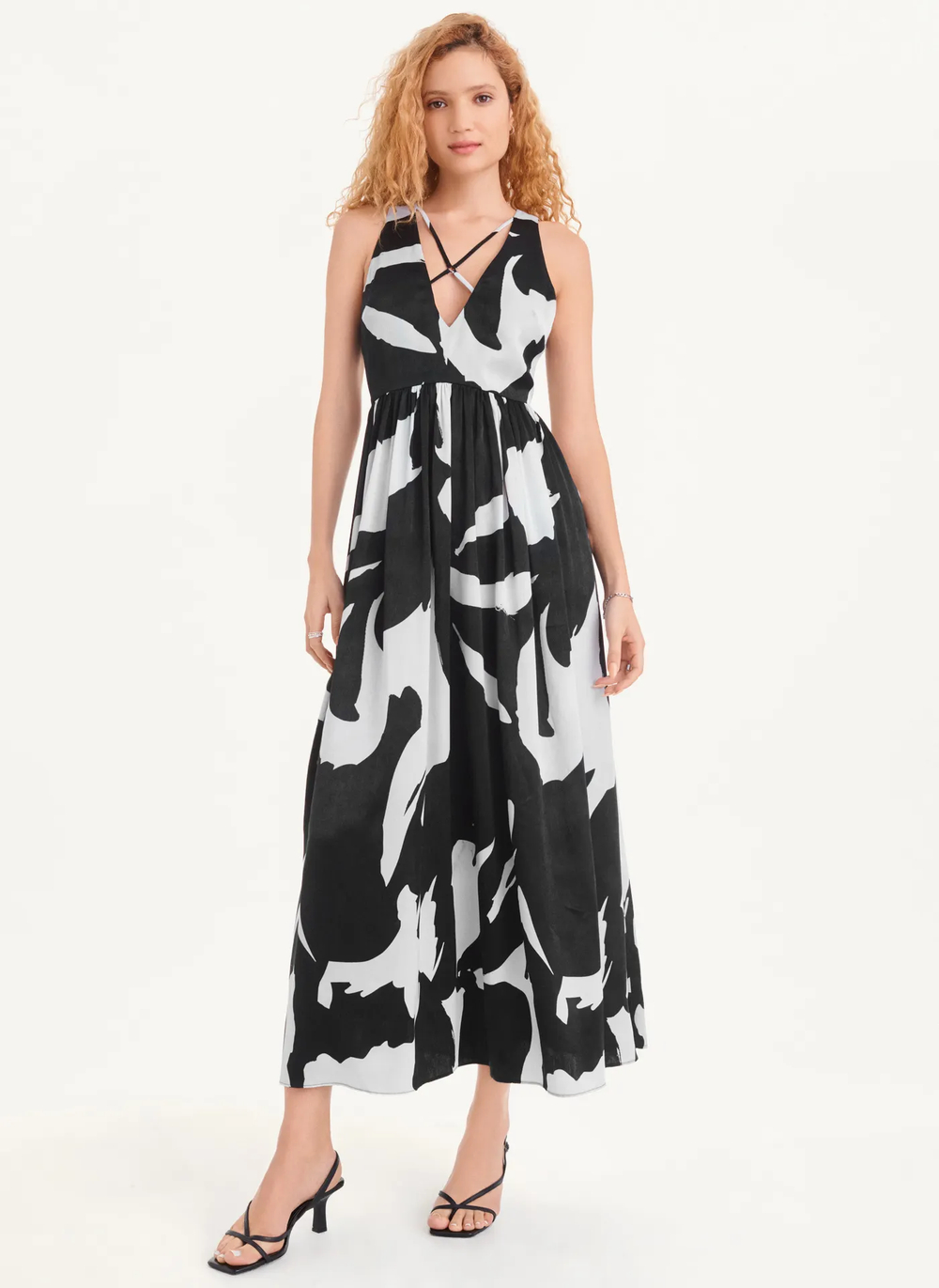 Женское платье DKNY Printed Maxi