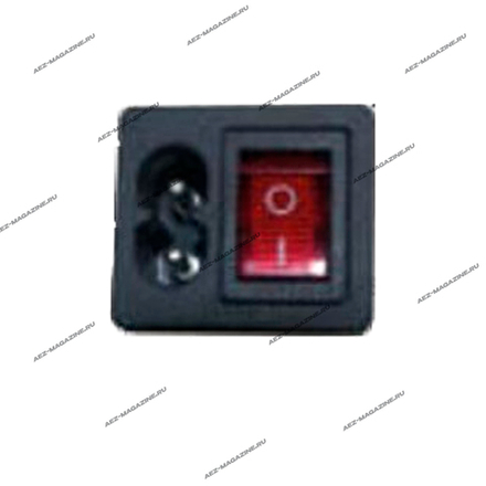 Сетевой разъём с выключателем 3 контакта