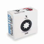 Черное эрекционное кольцо со стимулирующими выступами Rooster Cain (Цвет: черный)