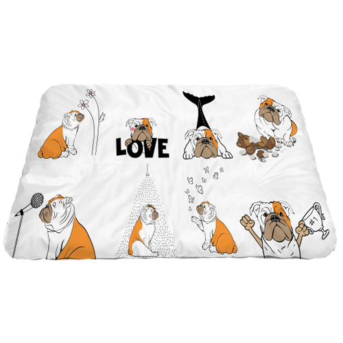Матрас для собаки "Английские бульдоги"