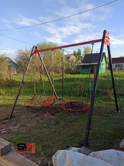 Монтаж уличных качелей Sv Sport